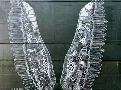 The Gulch Wings Mural
